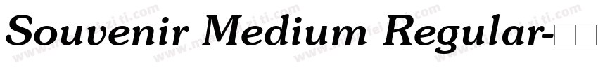 Souvenir Medium Regular字体转换